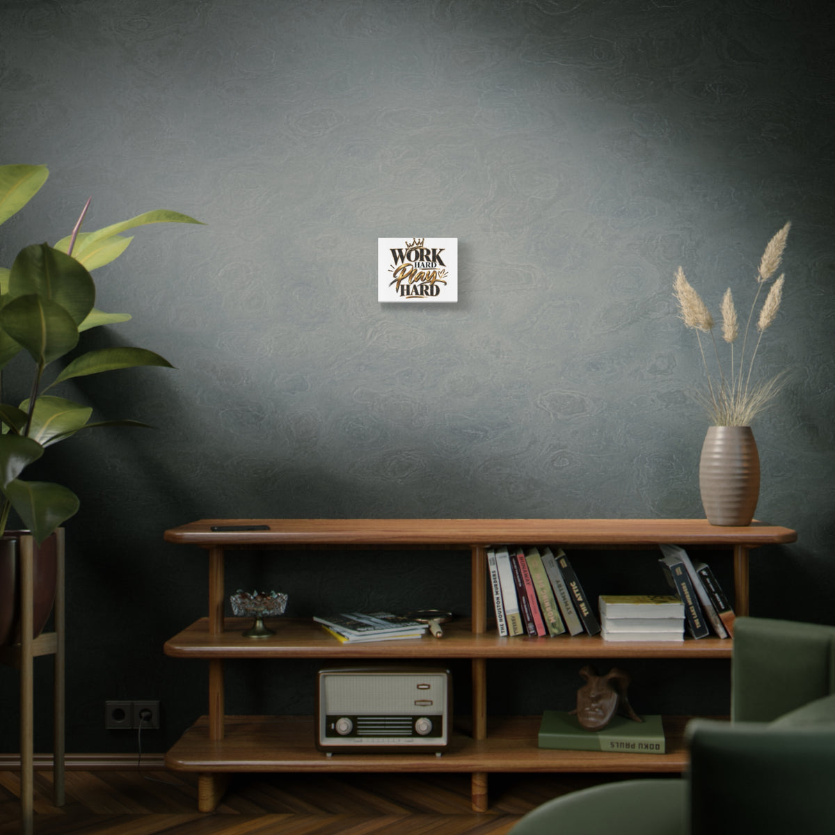 Work Hard Play Hard Canvas | Matte Stretched Wall Art